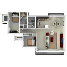 2x2 Luxury 01-15 floor plan
